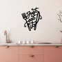 Wallity Just Eat It - Accesorio Decorativo de Pared Metálico Negro